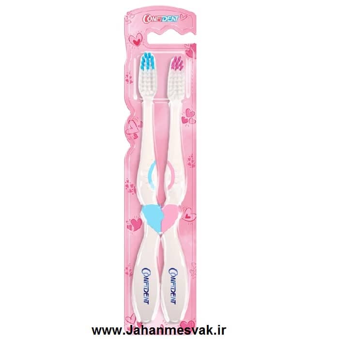 مسواک کانفیدنت مدل CT-Biform با برس نرم بسته 2 عددی